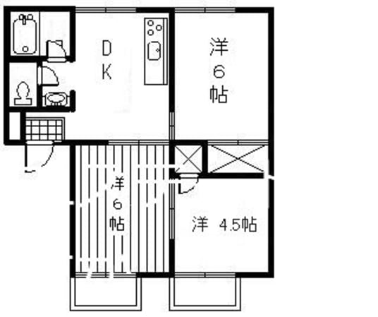 タカラハイツAの物件間取画像